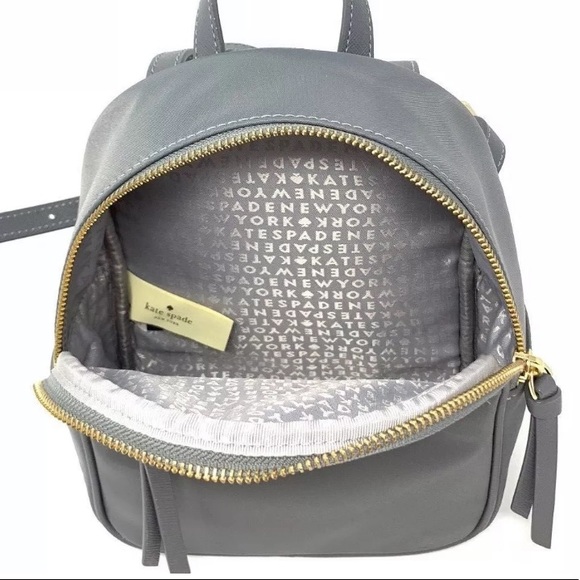 NWT kate spade Bradley Wilson backpack mini Grey - Picture 5 of 6